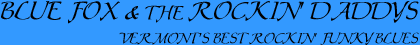 Blue Fox and the Rockin Daddys - Vermonts Best Rockin Funky Blues